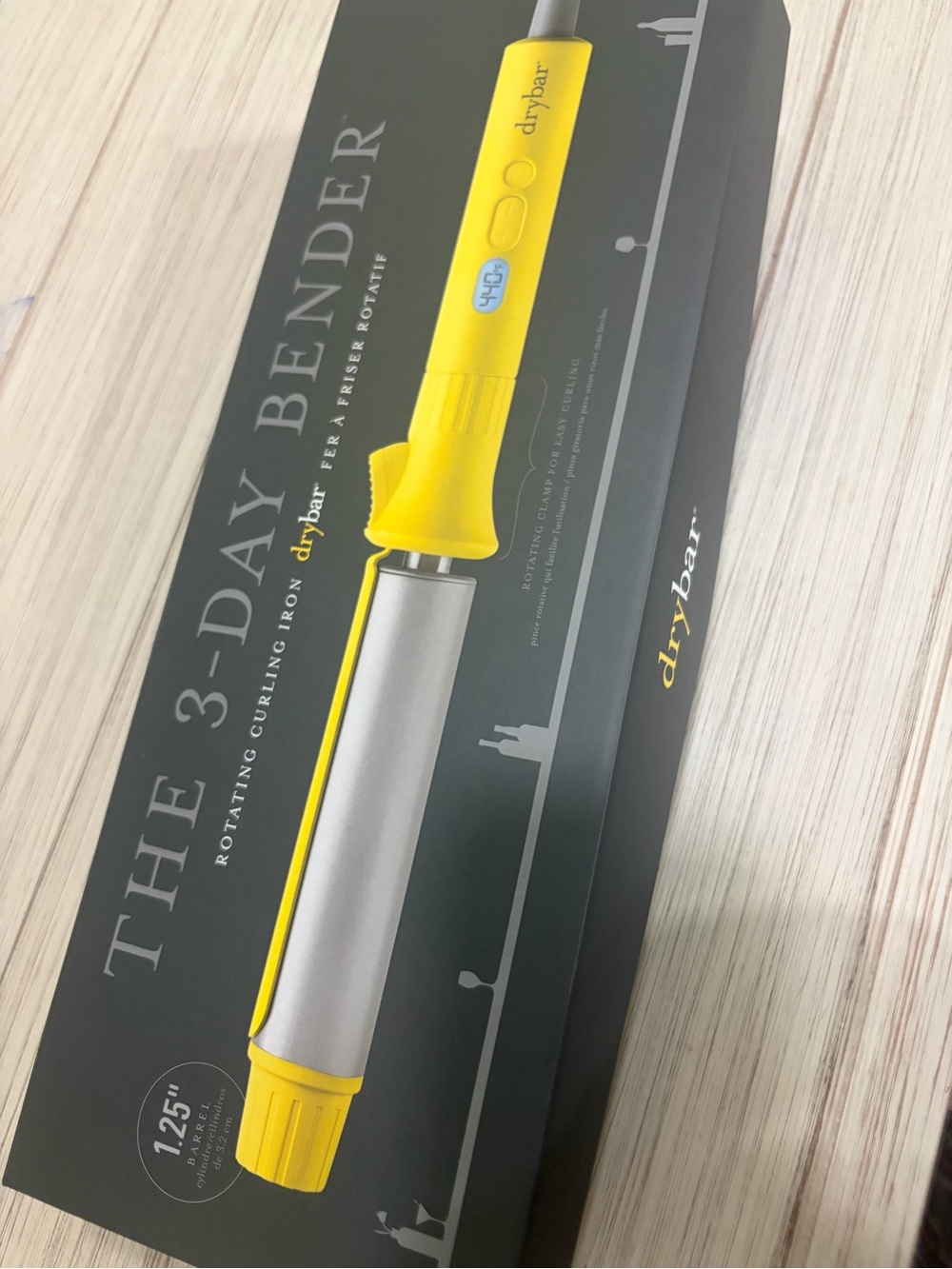 Drybar The 3-Day Bender 1.25" Rotating Curling Iron - Yellow